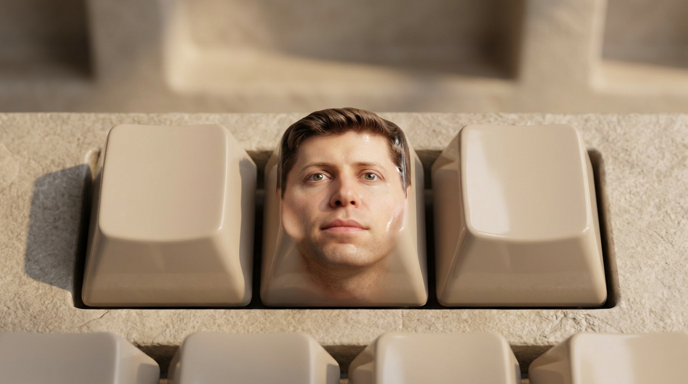 Three-key row with Sam Altman as the Alt keycap